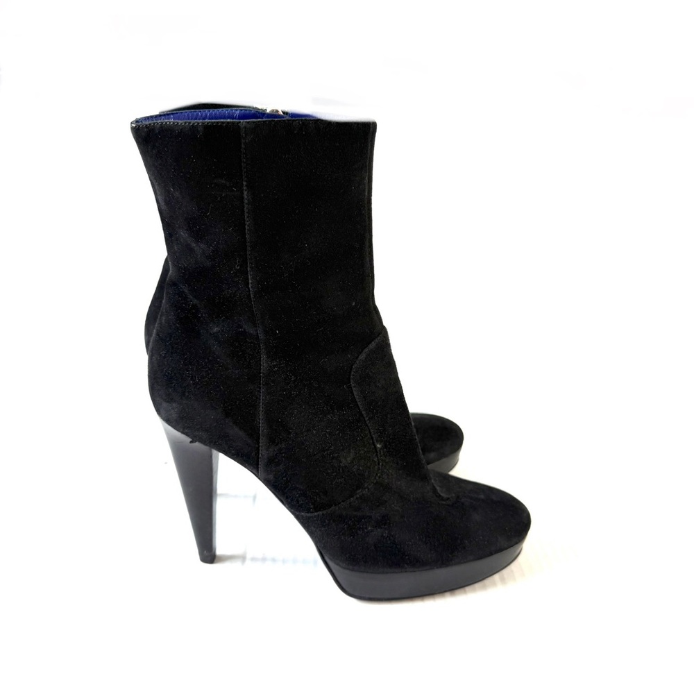 Sergio Rossi Suede Platform Boots Size 38
